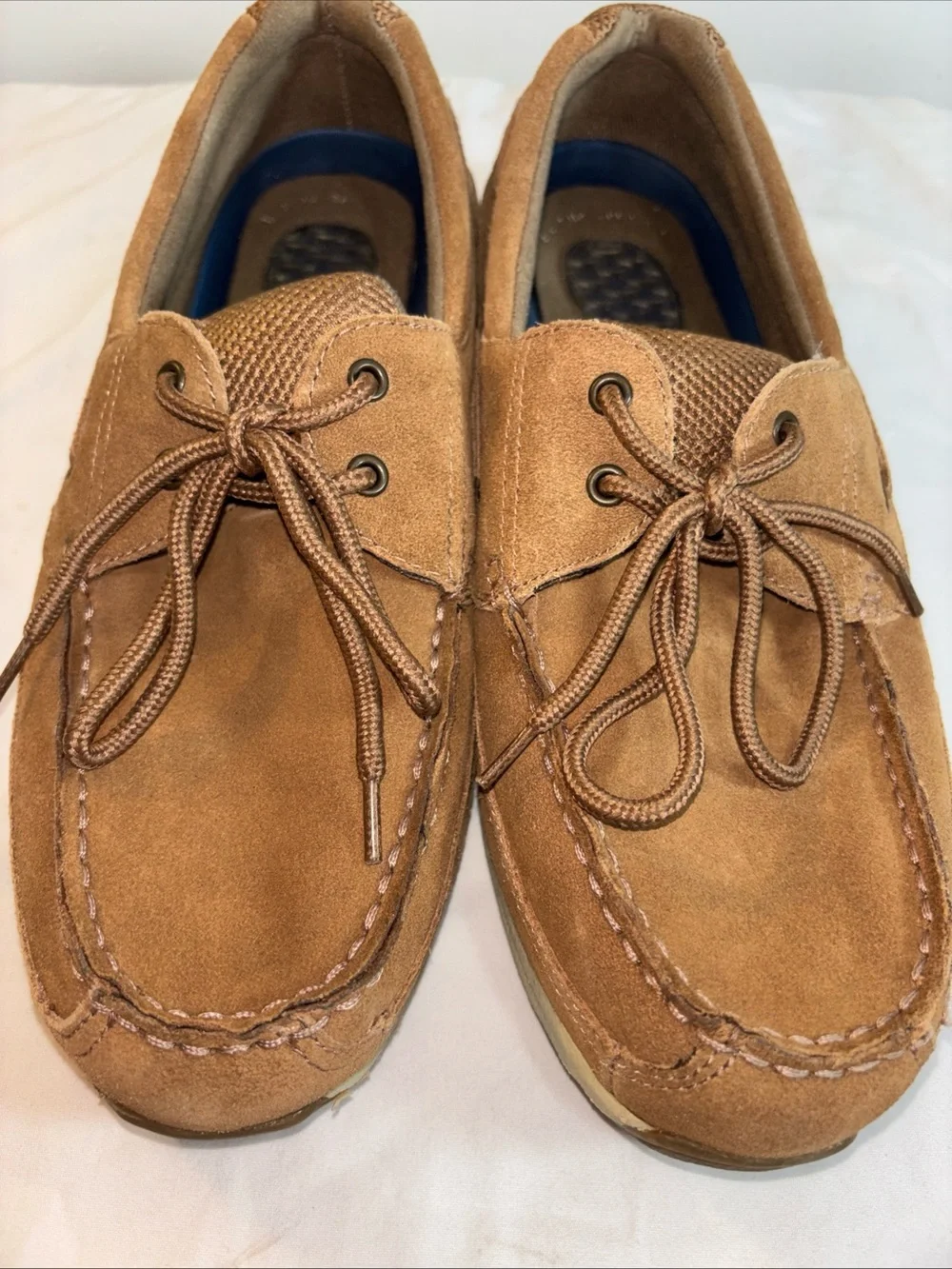 Dr. Scholl's Men's Brown Suede Boat Shoes 7/23